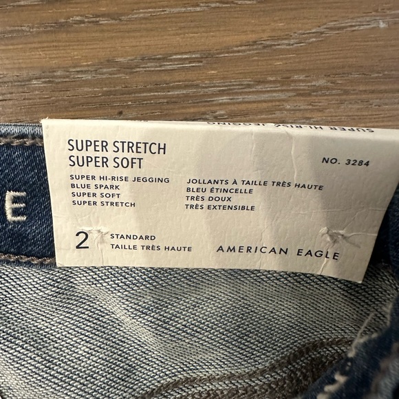American Eagle Super Stretch‎ Super Soft Hi-Rise Jeggings Size 2 Regular NWT - Picture 5 of 6